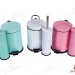 Krom Boyalı Pedallı Çöp Kovası 3 Litre + Krom Tuvalet Fırçası | ID3016