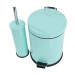 Krom Boyalı Pedallı Çöp Kovası 5 Litre + Krom Tuvalet Fırçası | ID3017