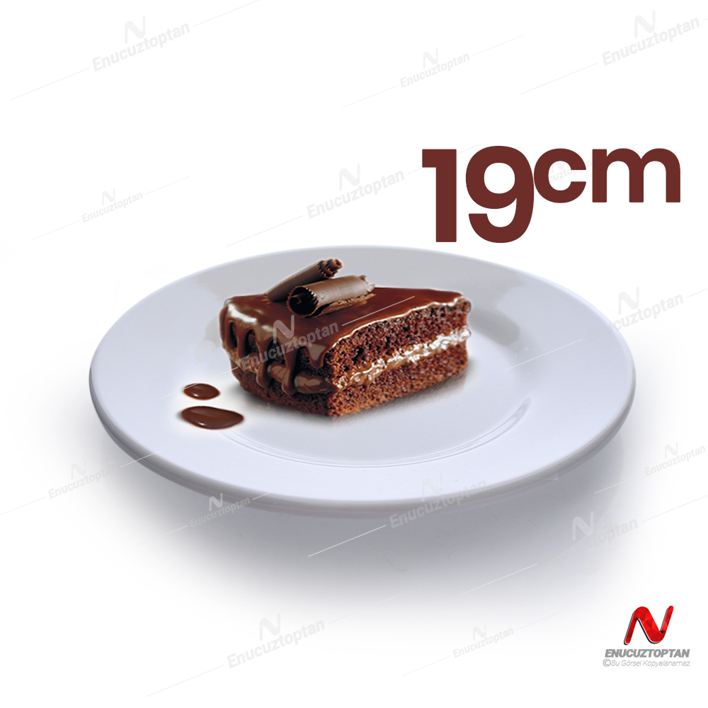 Göreme 19 Kırılmaz Melamin Tatlı Pasta Servis Tabağı 19cm | ID369