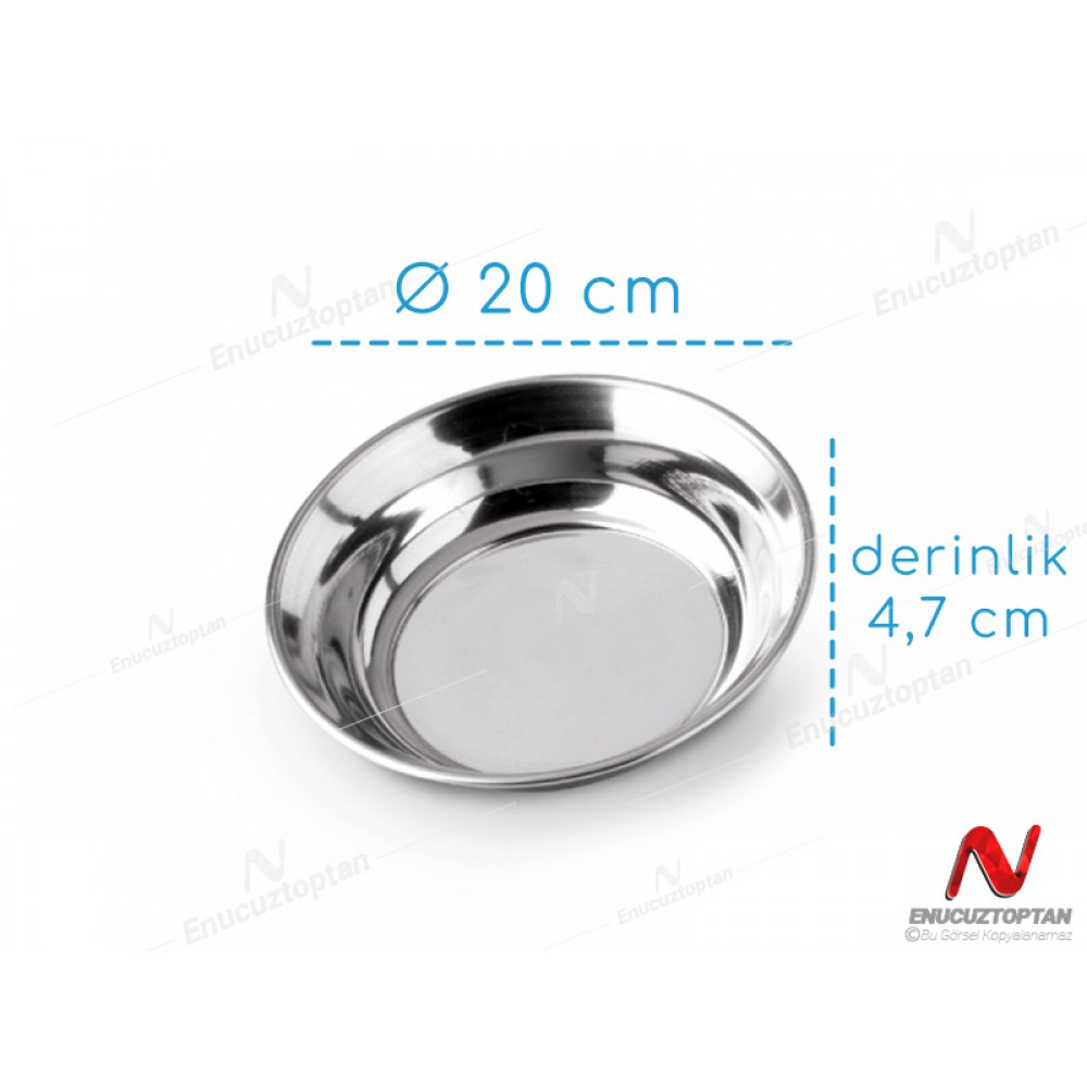 Abant Çelik Derin Leğen Tabak No:2 20cm | ID3879