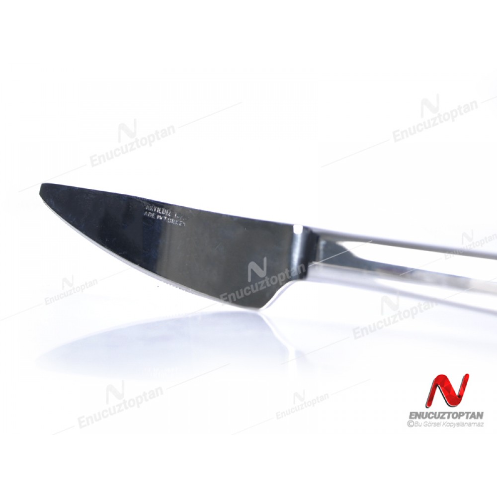 Akyıldız Salkım 304 Paslanmaz Çelik Yemek Bıçağı 12li | ID4322