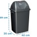 Şenyayla 4195 Kapaklı Çöp Kovası 50 Litre Plastik | ID4485 