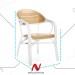 Novussi NST-004 Bamboo Sandalye Beyaz  | ID4663