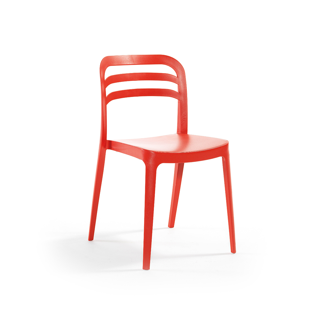Alezy  Aspen Bahçe Balkon Renkli Sandalye Kırmızı | ID6347
