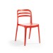 Alezy Carmen Masa Takımı 80x80 Masa + 4 Adet Aspen Renkli Sandalye Kırmızı | ID6392