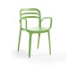 Alezy Carmen Masa Takımı 80x80 Masa + 4 Adet Aspendos Renkli Sandalye Yeşil | ID6401