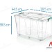 HobbyLife 02 1160 Kapaklı Tekerlekli Multibox Saklama Kabı 80 Litre | ID2702